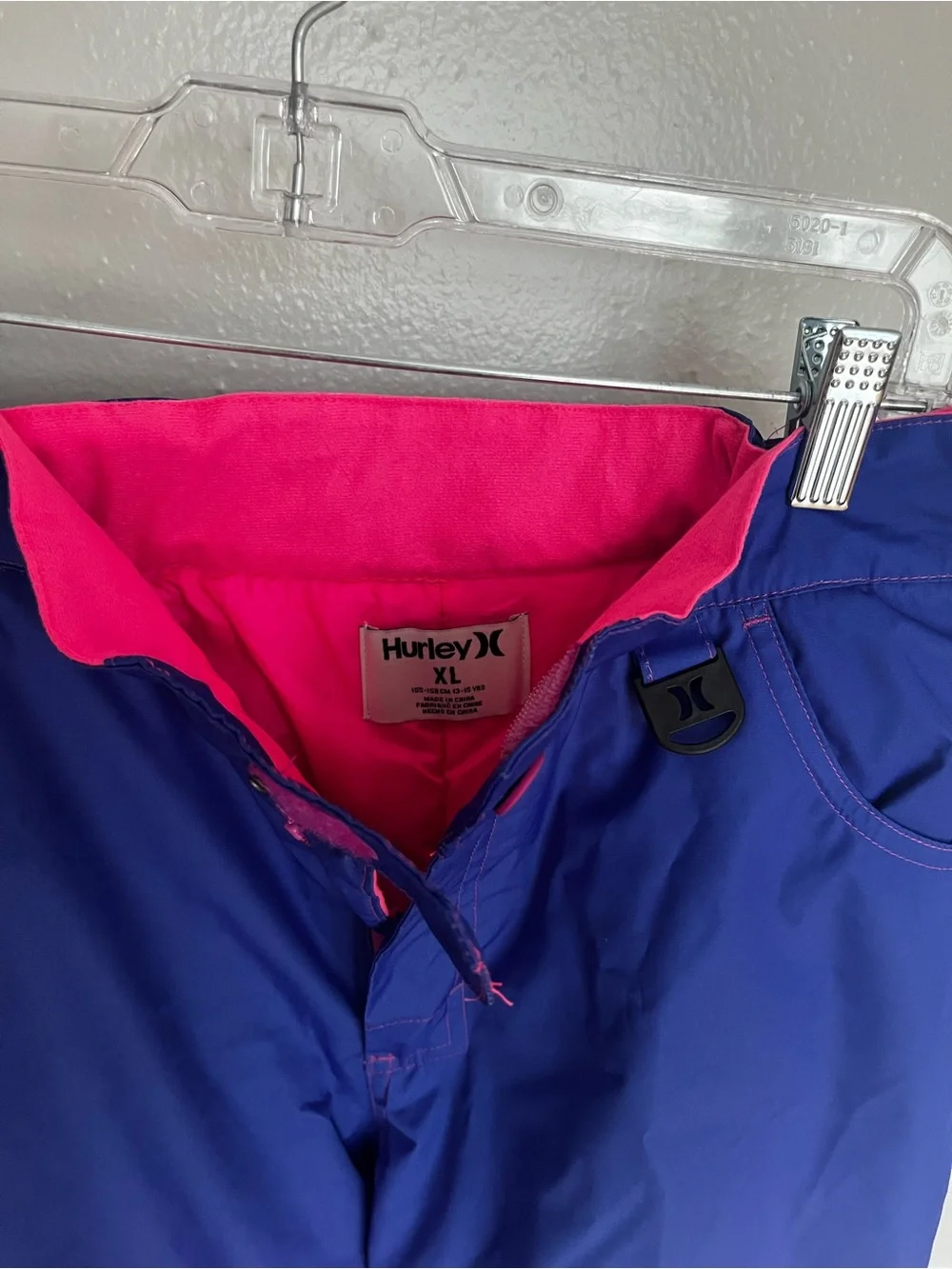 Girl’s XL Gradient Ski Pants - Blue to Pink